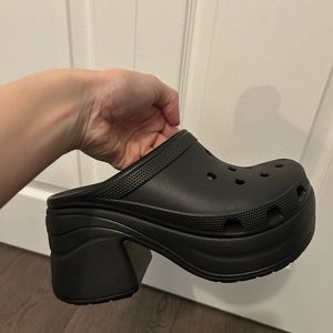 NWT Crocs Siren Clogs Black sz 8